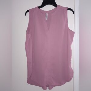 Zenana Pink Sleeveless Blouse Size S